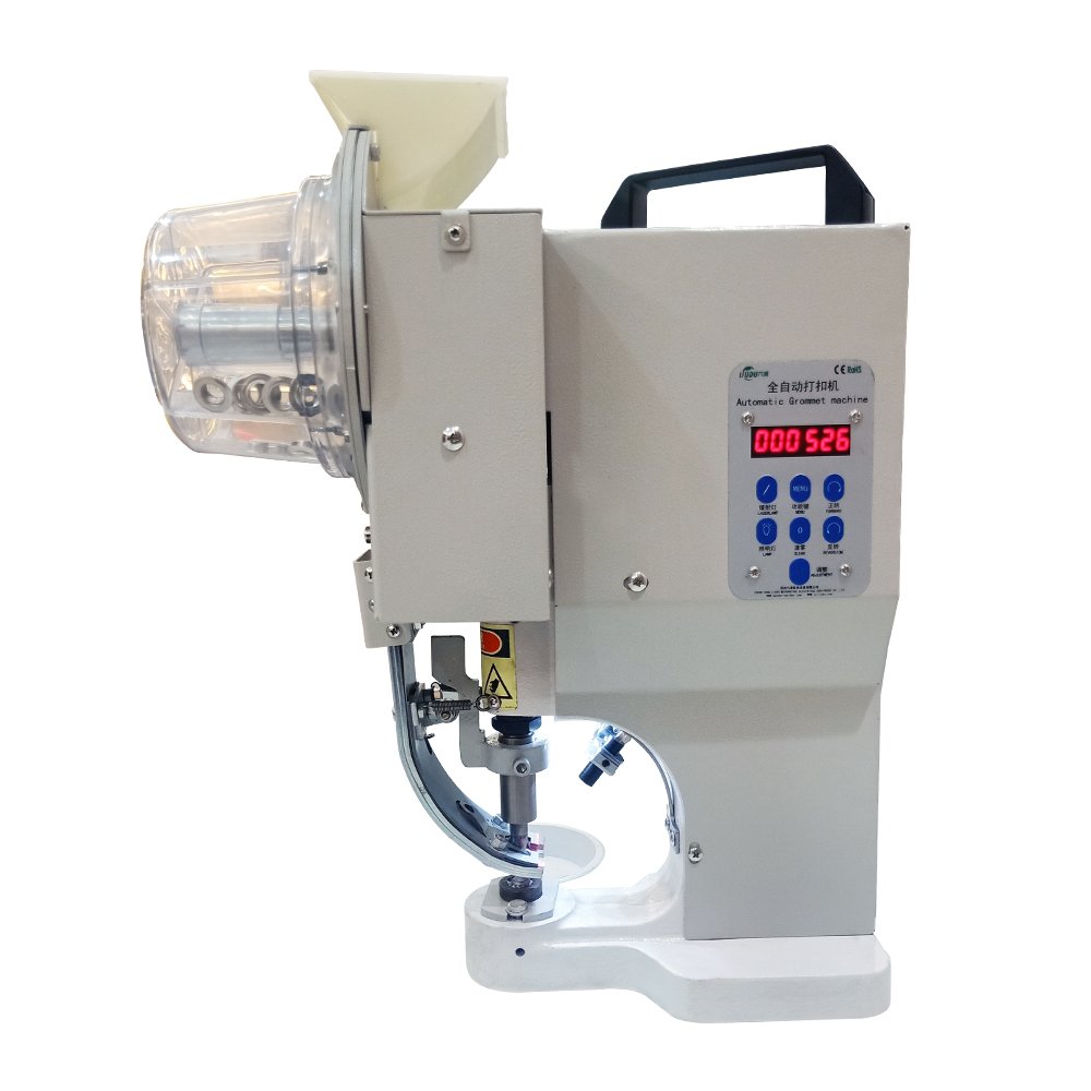 Automatic tarpaulin banner eyelet buttoning machine Button Hole Grommet Machinery