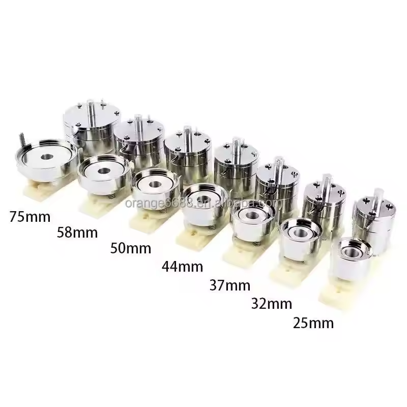 25 32 37 44 50 56 58 75MM Automatic Pin Badge Maker Button Making Machine Pneumatic Badge Making Machine