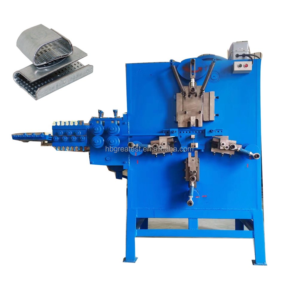 Full Automatic Steel Clips Production Machine For Packing Strap