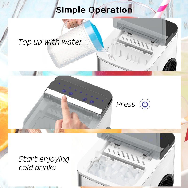 Wholesale Mini Portable Countertop Ice Maker Machine Kitchen Household for Home Bullet Ice Cube Maker