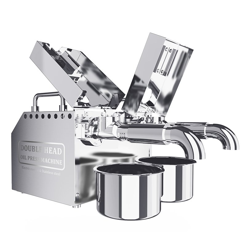 Double Head HOT SELLING B02 double head Home Commercial Use Oil Press Machine Vegetable Seeds Sunflower screw oil press machine