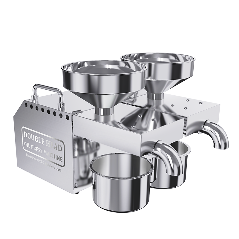 Double Head HOT SELLING B02 double head Home Commercial Use Oil Press Machine Vegetable Seeds Sunflower screw oil press machine