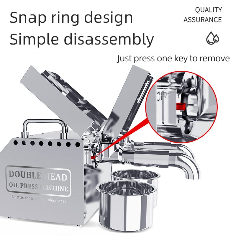 Double Head HOT SELLING B02 double head Home Commercial Use Oil Press Machine Vegetable Seeds Sunflower screw oil press machine