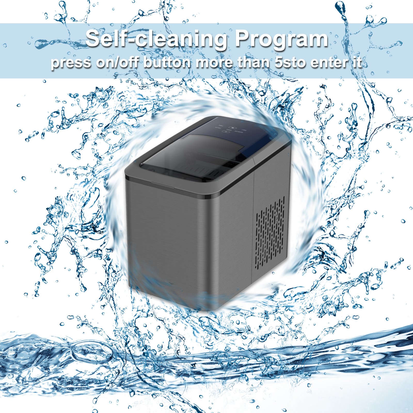 IC1208 Aquart Hot Selling Small Bullet Ice Tube Ice Machine Price Portable Ice Making Machine Compressor