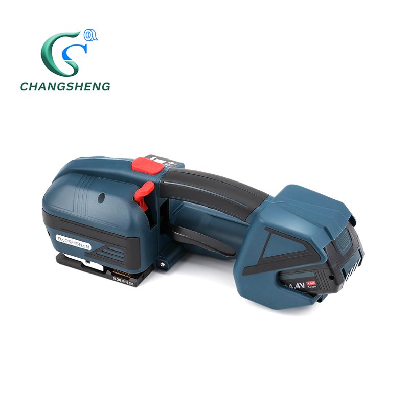 One Button Operated Portable Hand Held Poly Band Belt Packing Bundling Brick Battery Automatic Strapping Machine
