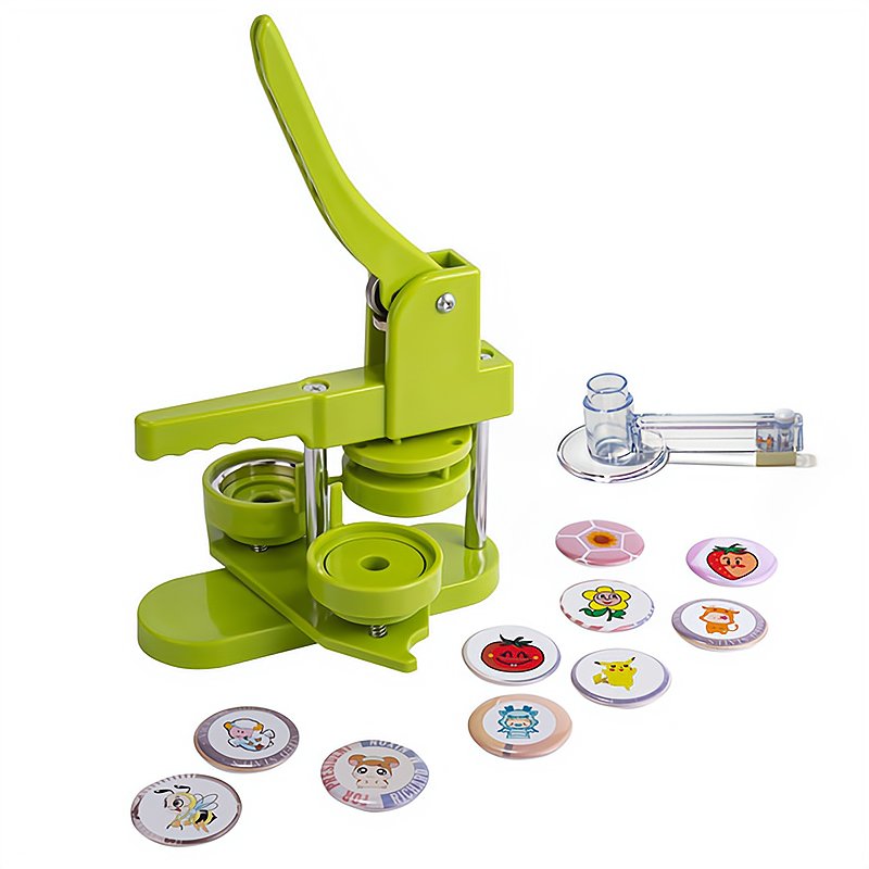 circle button pin maker hand press badge pin button maker machine diy badge maker machine with 100sets parts