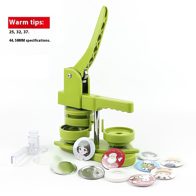 circle button pin maker hand press badge pin button maker machine diy badge maker machine with 100sets parts