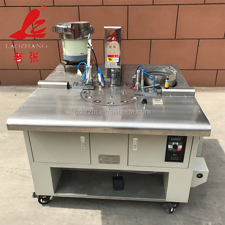 LZ Automatic Upholstery Fabric cloth Covered Button Making Machine