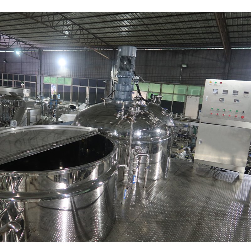 concealer cosmetic making machine 3000l 2000l 1000 l liquid soap plastic mixer vacuum emusifiling mixer