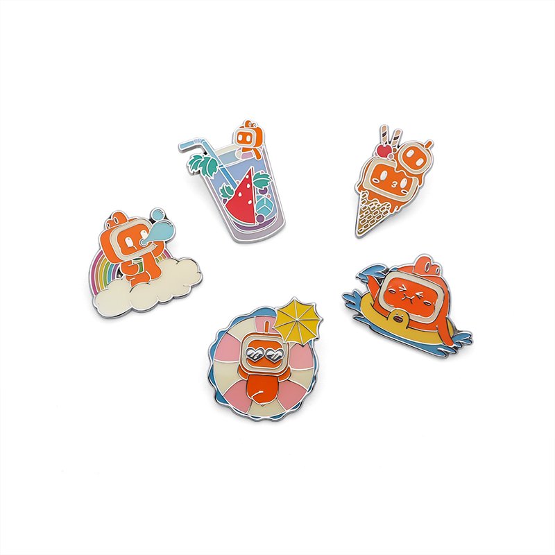 Wholesale Charging Book Clothing Gold Korea Crafts Hard Enamel Safety Brooch Metal Custom Magnetic Flags Pin