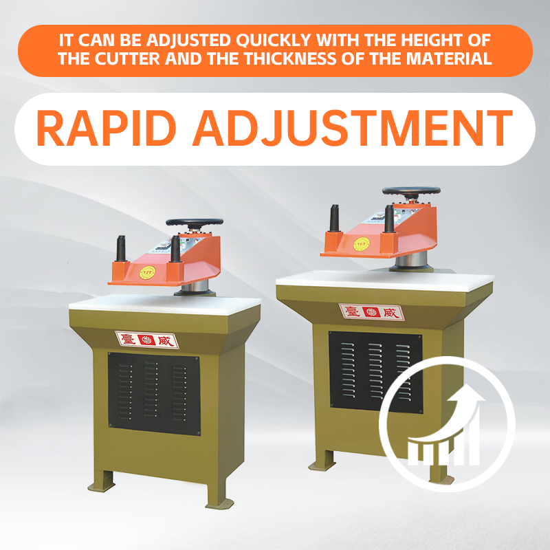 Factory Shoes Machine Making Manufacturer Hydraulic Swing Arm Clicker Press Die Cutting Machine Clicker Press Cutting Machine