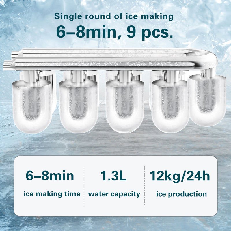 Household Commerical Automatic Countertop Portable Small Mini Ice Cube Maker Machine For Home