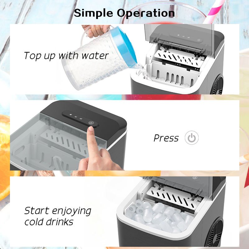 Household Commerical Automatic Countertop Portable Small Mini Ice Cube Maker Machine For Home
