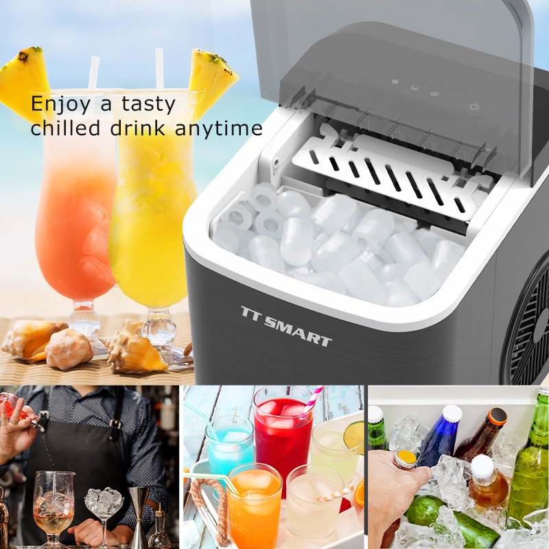 Household Commerical Automatic Countertop Portable Small Mini Ice Cube Maker Machine For Home