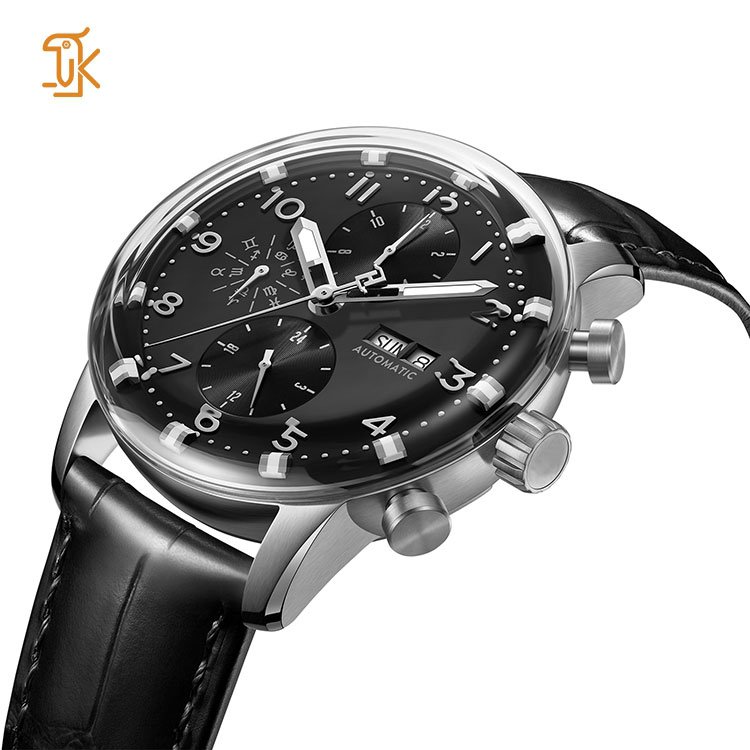 Hot Sell Luxury Automatic Hombre Hangzhou Movement Men's Relojs Thinnest Dress Wrist Mechanical Watch For Men