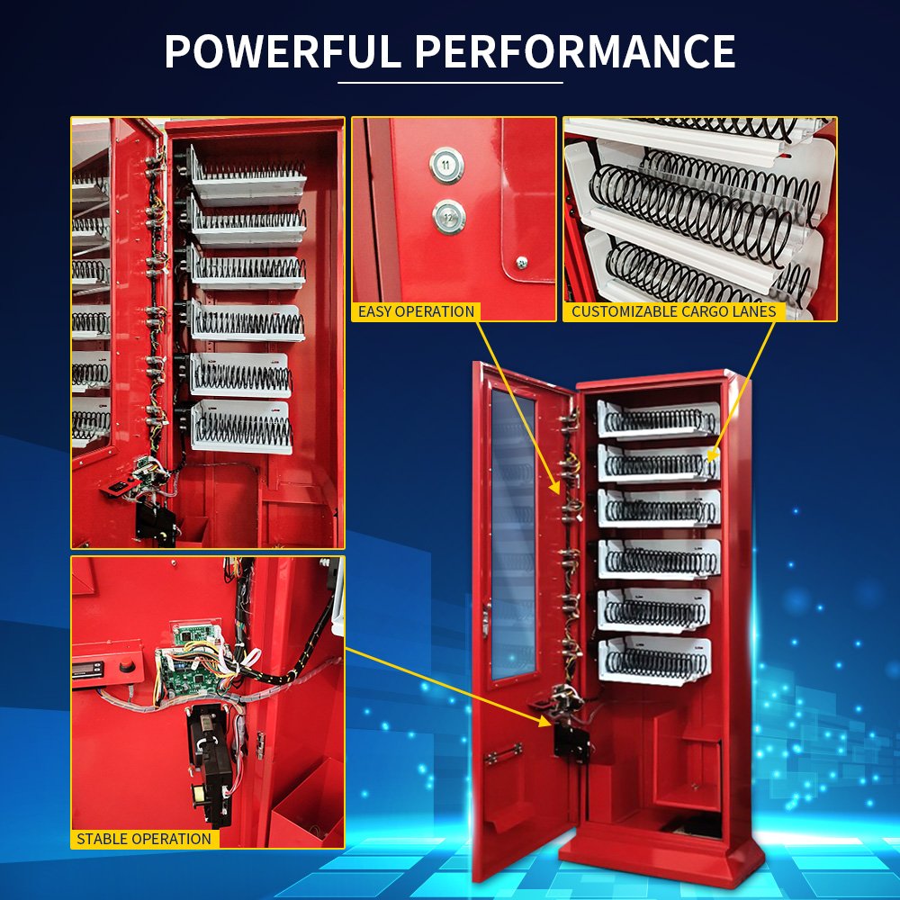 Low price customized vending machine physical button with card swiper condom cigarettes small vending machine