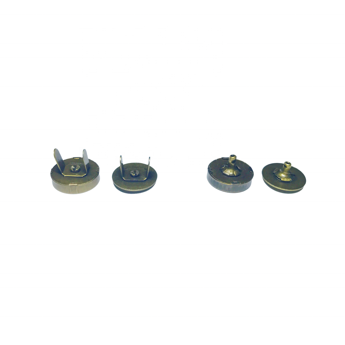 18mm Iron Antique Brass Rivet Magnetic button for handbag Plain Metal snaps for purse and clothes