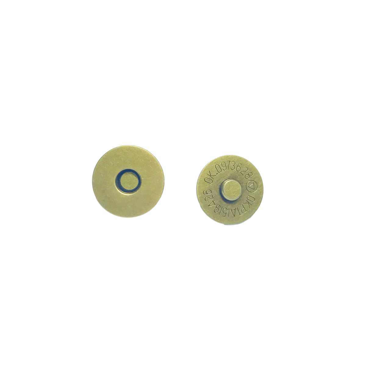 18mm Iron Antique Brass Rivet Magnetic button for handbag Plain Metal snaps for purse and clothes