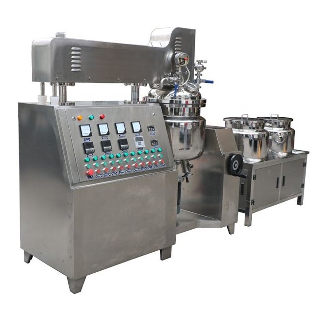 50L Vacuum Sealed High Shear Homogenizer Ointment Liquid Hydraulic Lift Mixer