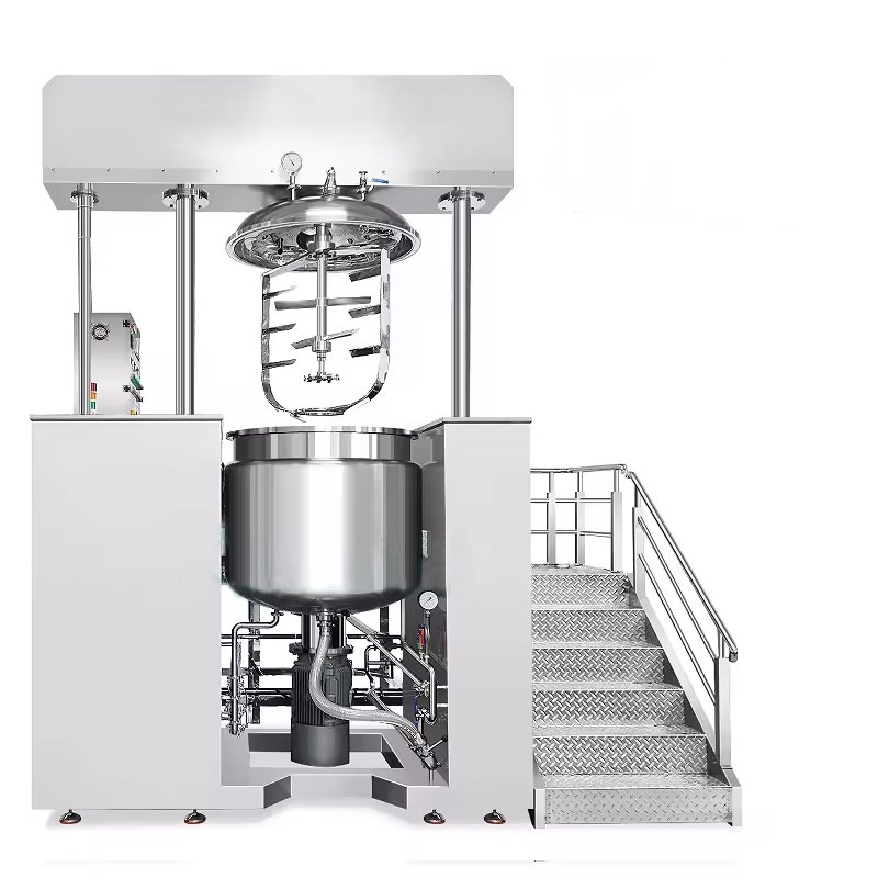 50L Vacuum Sealed High Shear Homogenizer Ointment Liquid Hydraulic Lift Mixer