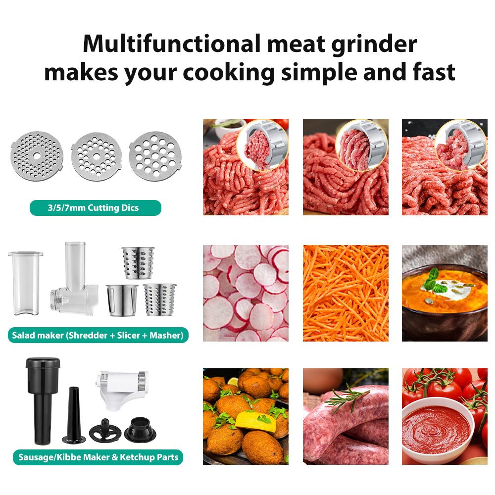 New Meat Grinder Home Food Fruit Meat Mincer Grinder Make Mince Meat Grinder Machine for home kitchen