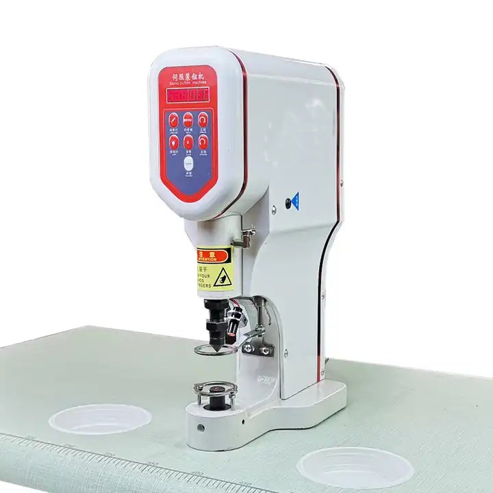 Snap Button Making Machine With Direct Drive Servo Motor And Oil Free
