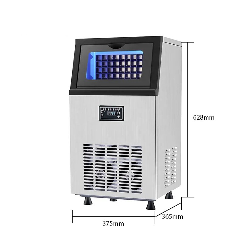 Water Coolertory Direcice Makerofessional Commercial Ice Maker Making Machine Place Model Provided 300W Ice Cube 19 R600a 5kg