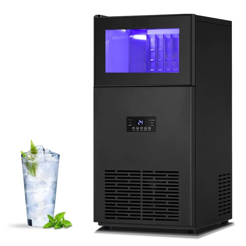 Hot Selling Crescent Ice Maker Machine 55 Lbs Daily Output Ice Cube Machine Making Ice for Coffee Bar Restaurant and Home used