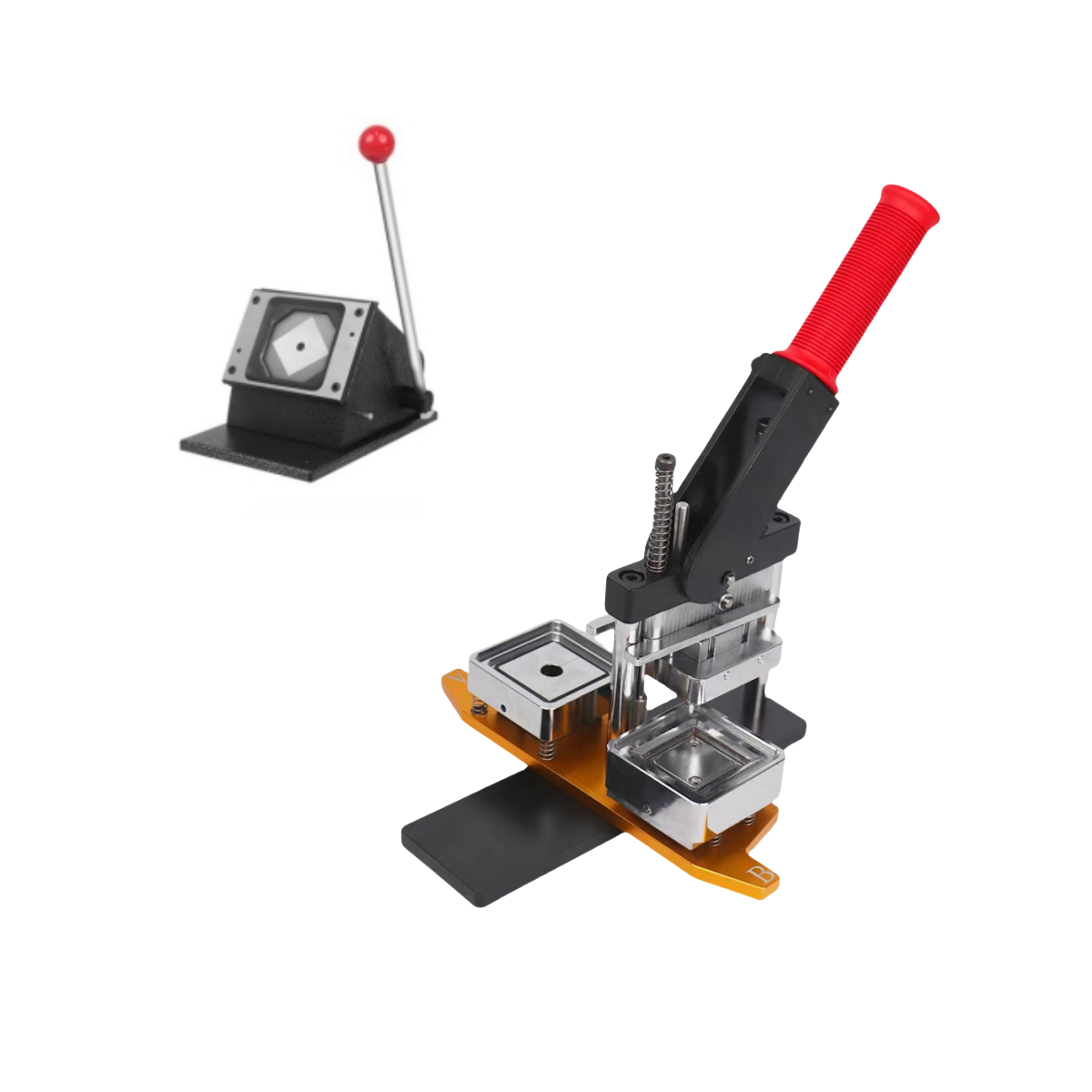Supplier Hot Sale Rectangle 53x80mm Button Maker Kit Badge Maker Machine + Paper Cutter + 1000pcs Magnet Button