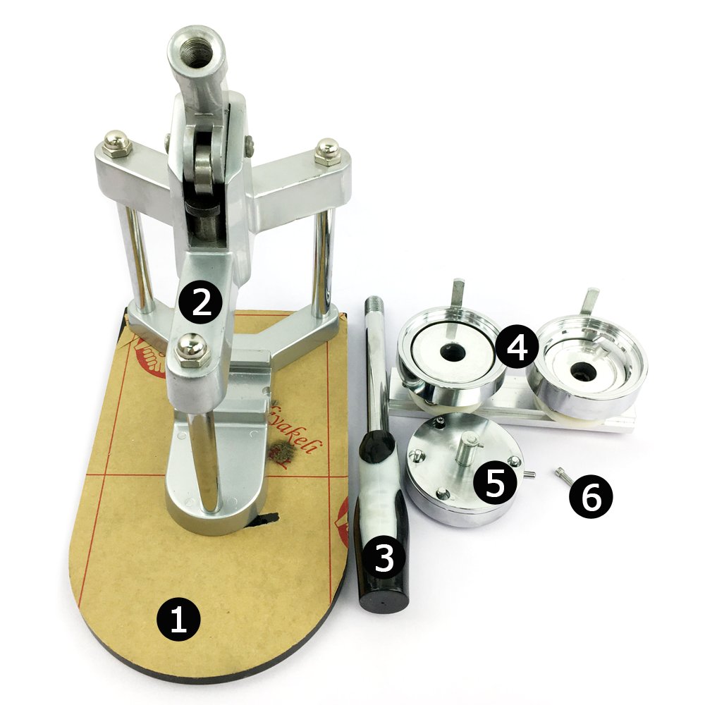 Manual button making machine Tripod structure, stable and durable