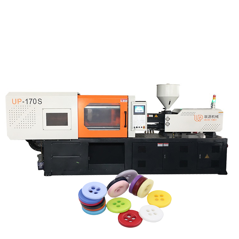 china brand injection molding machine for Colorful Resin Plastic Round Button 4 Holes