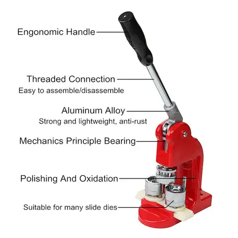 ZEQUAN steel High Quality DIY Metal round Button Badge Making Machine Manual Button Badge Button Maker Machine for handmade