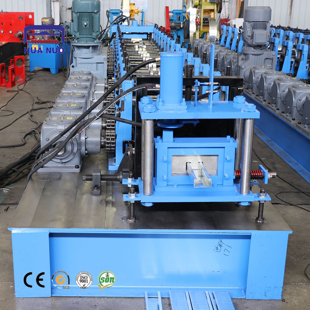 Photovoltaic stand C Shaped Steel Roll Forming Machine Light Profile Steel Frame Purlin Machines