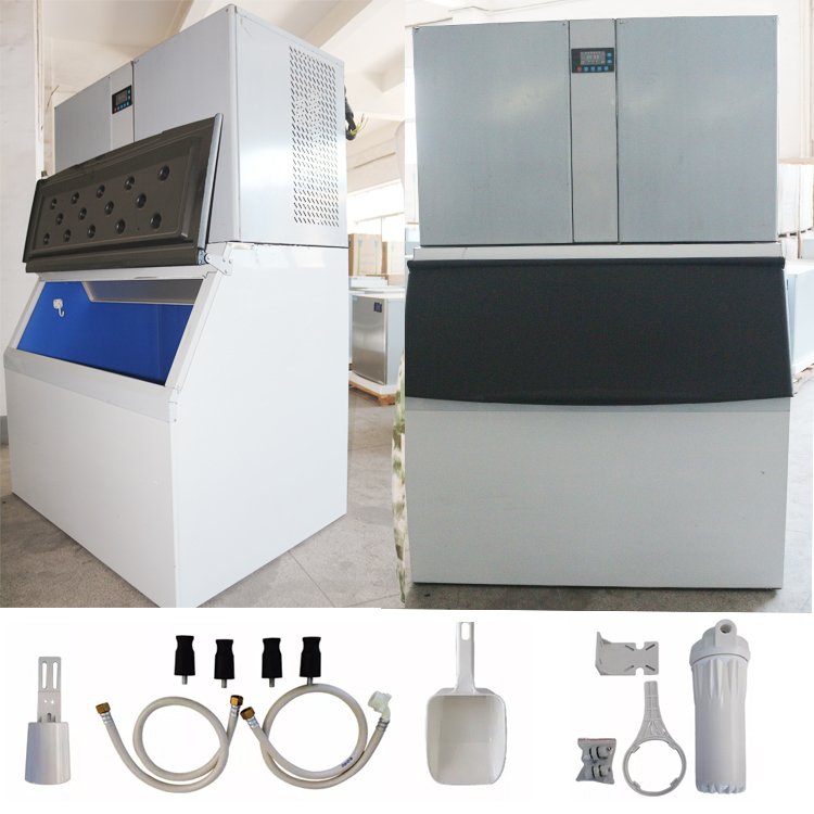 Commercial Ice Maker Machine 2000Lbs/24H, Stainless Steel Ice Maker for Bar/Cafe/Restaurant/Business