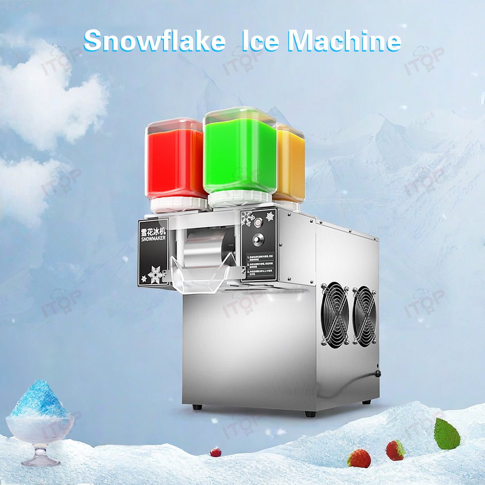 New Soft Ice Machine Snowflake Ice Machine Korean Flake Snow Ice Shaver Machine 750W For Commercial