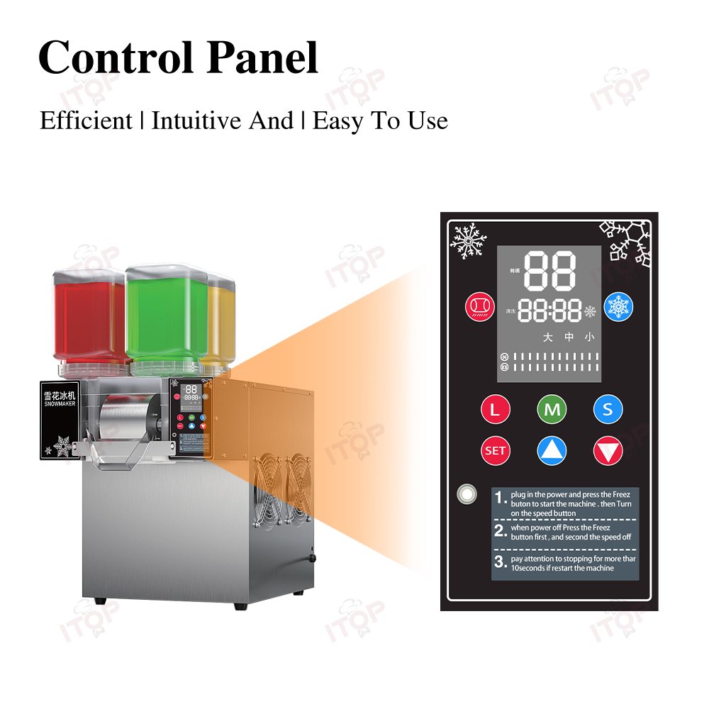 New Soft Ice Machine Snowflake Ice Machine Korean Flake Snow Ice Shaver Machine 750W For Commercial