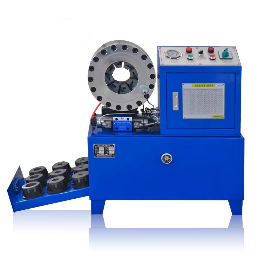 Automatic 2" inch 6-51mm hydraulic hose crimper P20 hose shock absorber final assembly crimping pressing machine