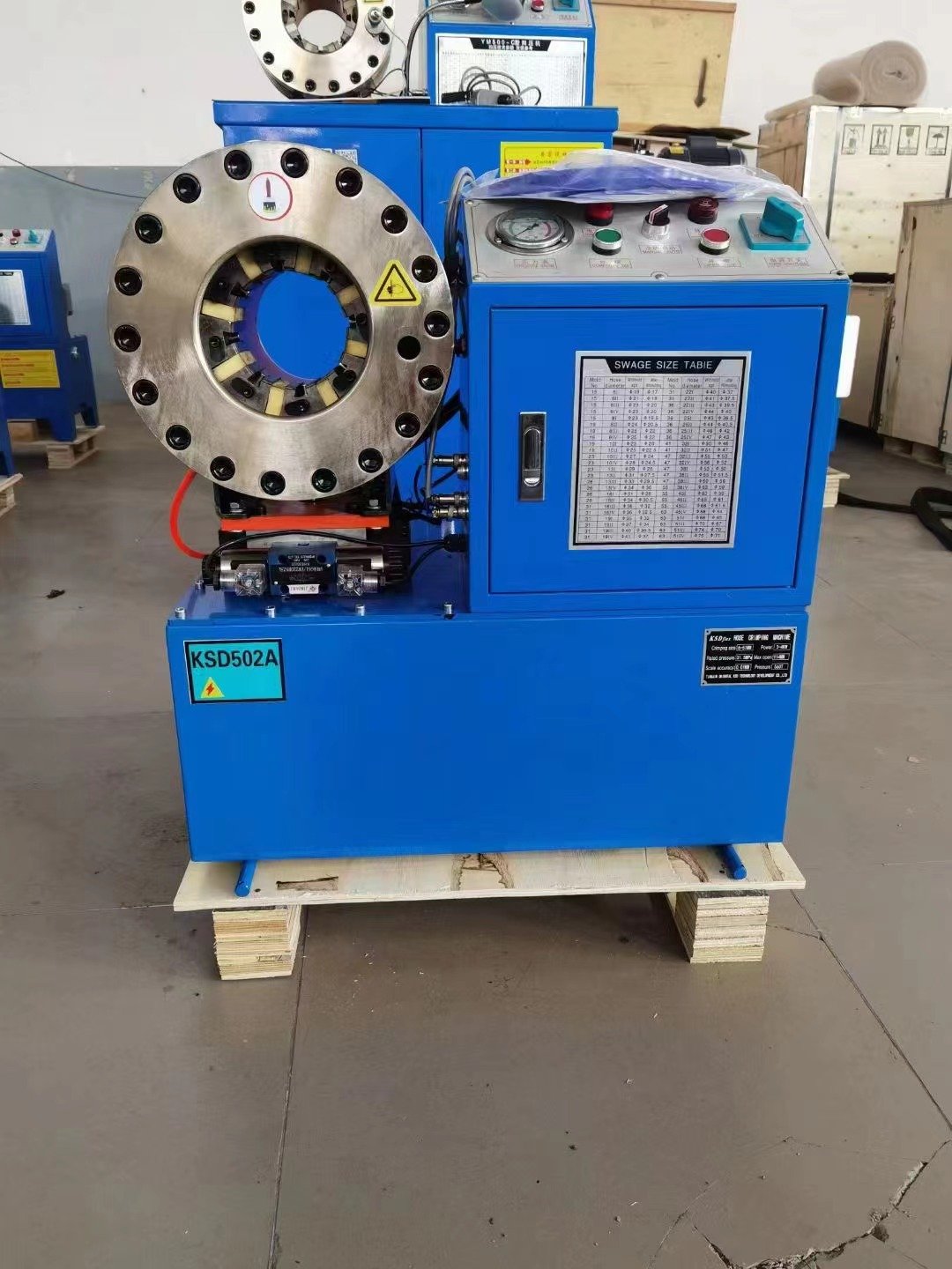 Automatic 2" inch 6-51mm hydraulic hose crimper P20 hose shock absorber final assembly crimping pressing machine