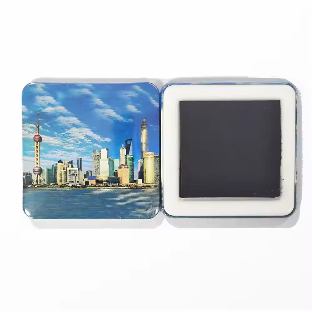 50MM Square Plastic Badge Making Machine Botton Maker With 100pcs Magnets