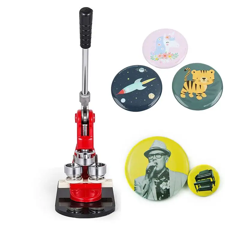 Button making machine Pin badge press metal pin back button material