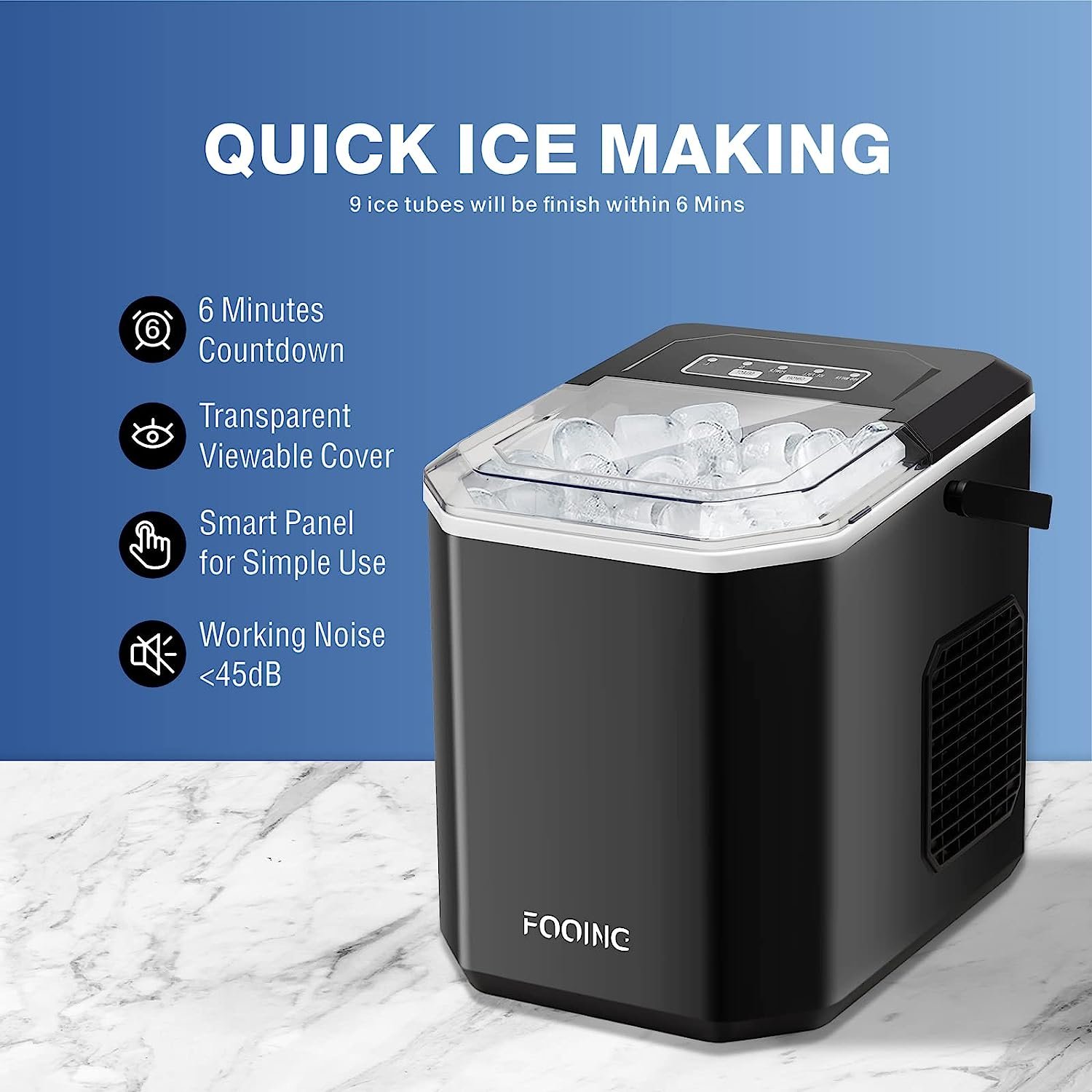 Household Portable Electric Mini Ice Maker Machine 110v/220v Automatic Stainless Steel Housing Ball Ice Maker Making Machine