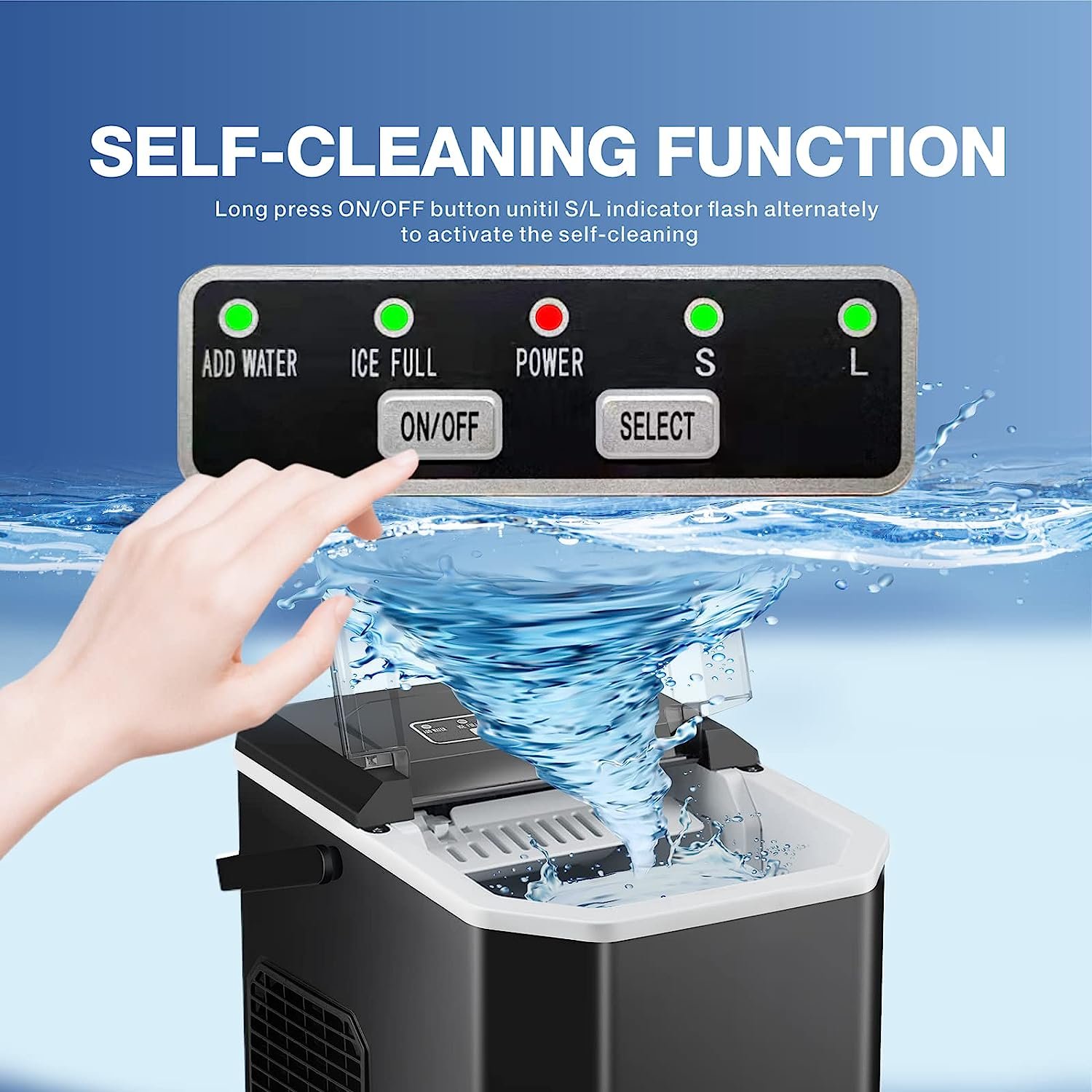 Household Portable Electric Mini Ice Maker Machine 110v/220v Automatic Stainless Steel Housing Ball Ice Maker Making Machine