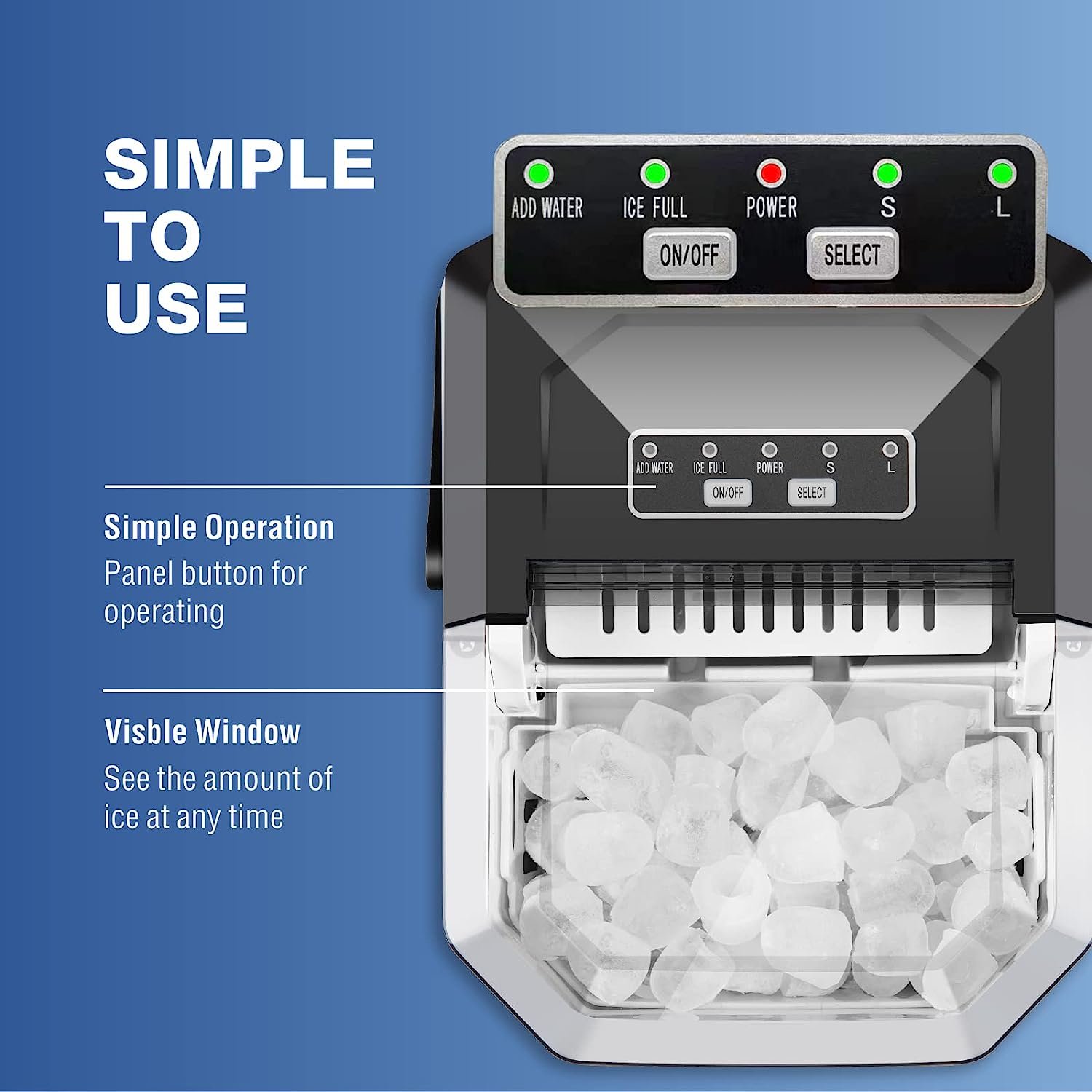 Household Portable Electric Mini Ice Maker Machine 110v/220v Automatic Stainless Steel Housing Ball Ice Maker Making Machine