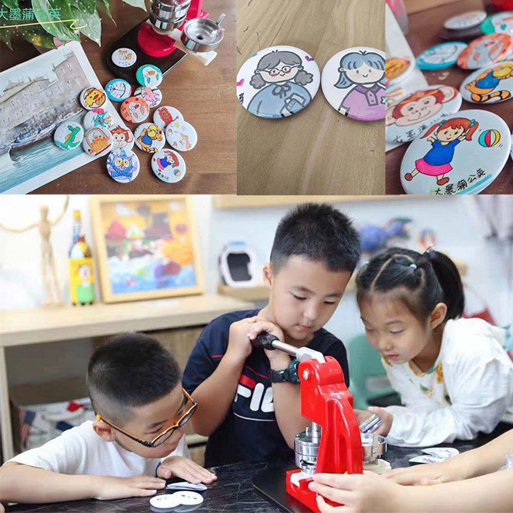 Hot Sell High Efficiency Buttons Machine Making Personalized Badge Maker Machine for Children DIY