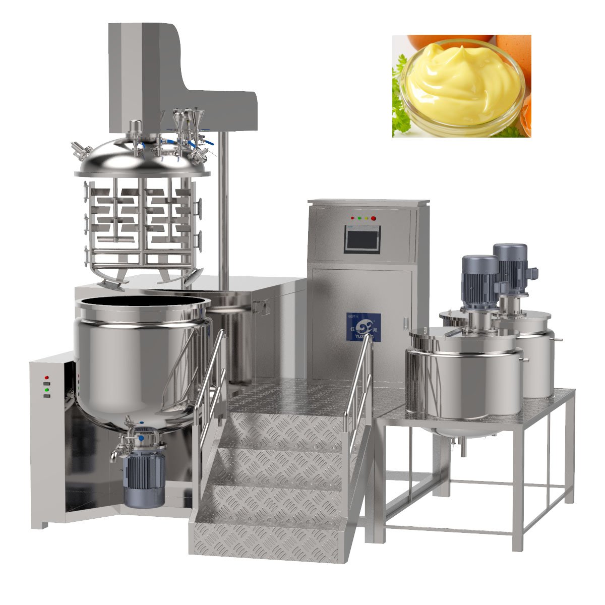 Emulsifier Mixer Machine Vacuum Homogenizer for Chemical Mayonnaise Making Mixing Equipment