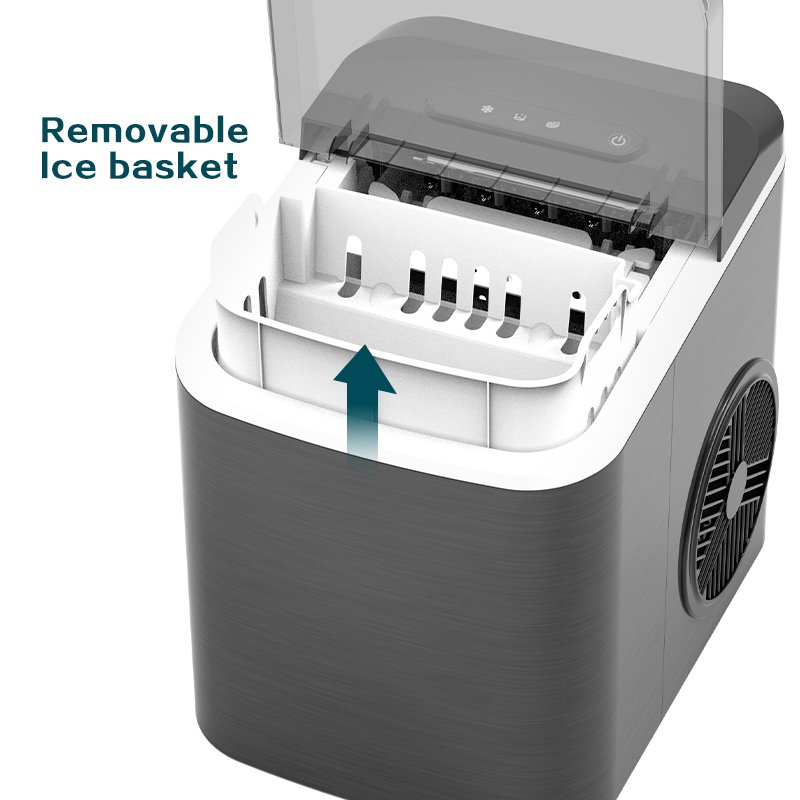2024 Commercial New Electric 220V Kitchen Home Small Counter Top Portable Ice Maker Machine