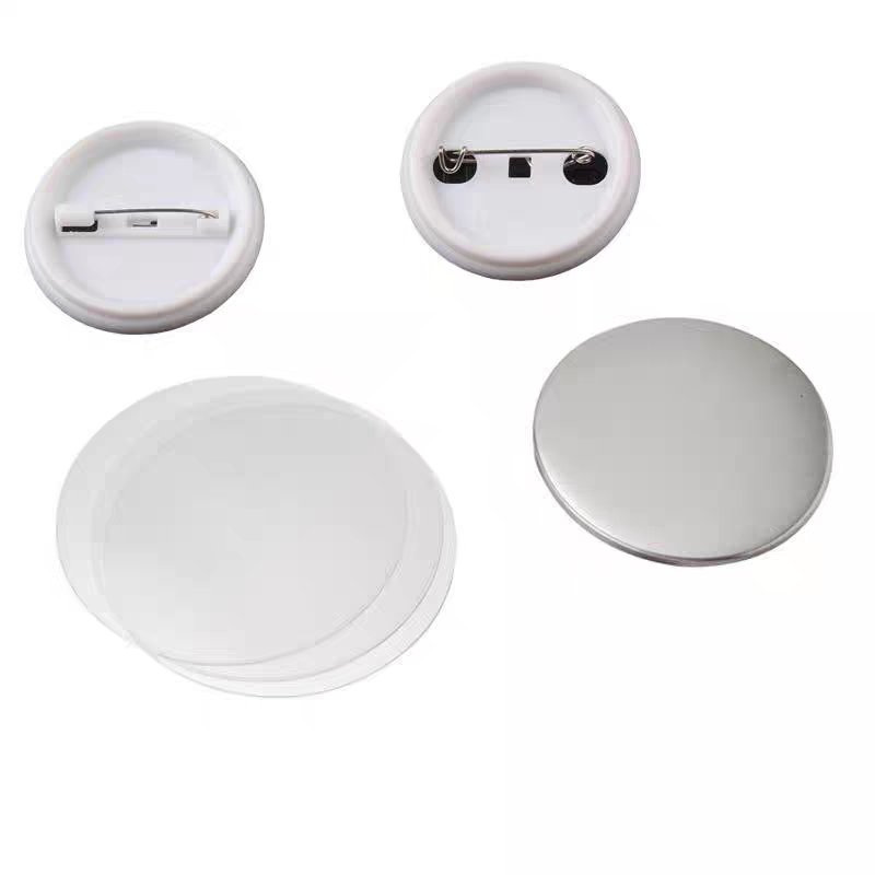 Pneumatic button parts button maker parts top/bottom cover clip pin button parts for badge maker machine craft making mold kit