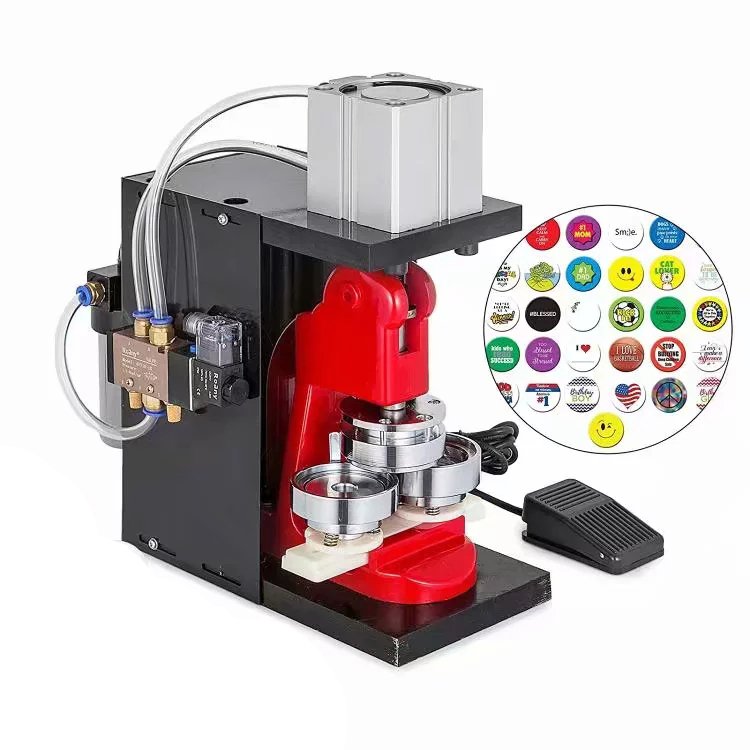 Pneumatic button parts button maker parts top/bottom cover clip pin button parts for badge maker machine craft making mold kit