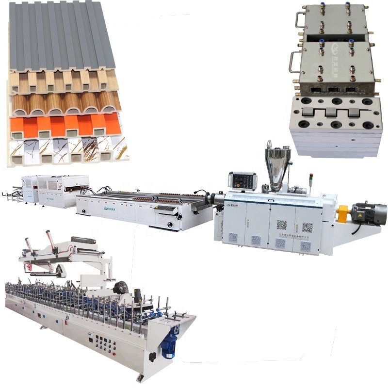 160-button PVC grille board production line/bamboo fiber cladding wall panel manufacturing machine