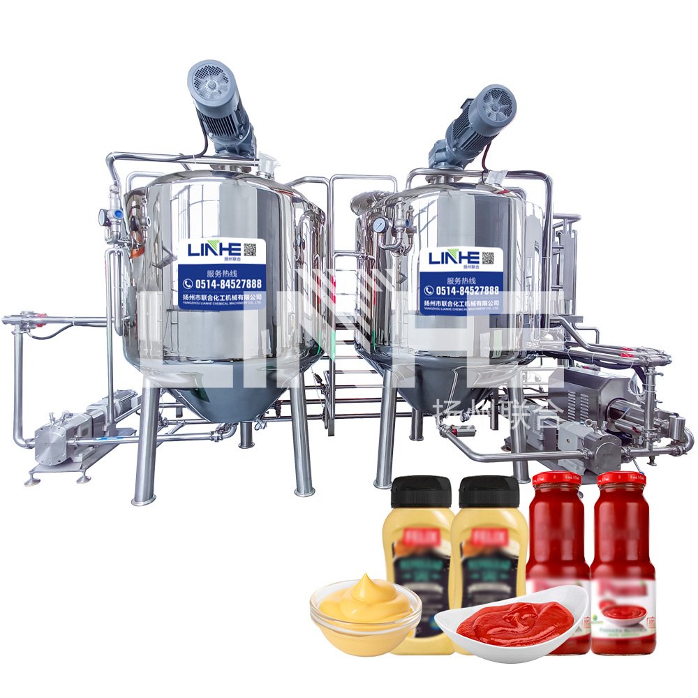 sauce making machines Vacuum Emulsifying Mixer ketchup cosmetics machines mayonnaise making machine